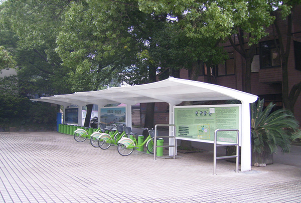 膜結構自行車棚興起,它到底有哪些優(yōu)勢和特點呢？